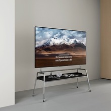 液晶电视架家用落地式显示器挂架复古家具移动电视机架屏幕不锈钢