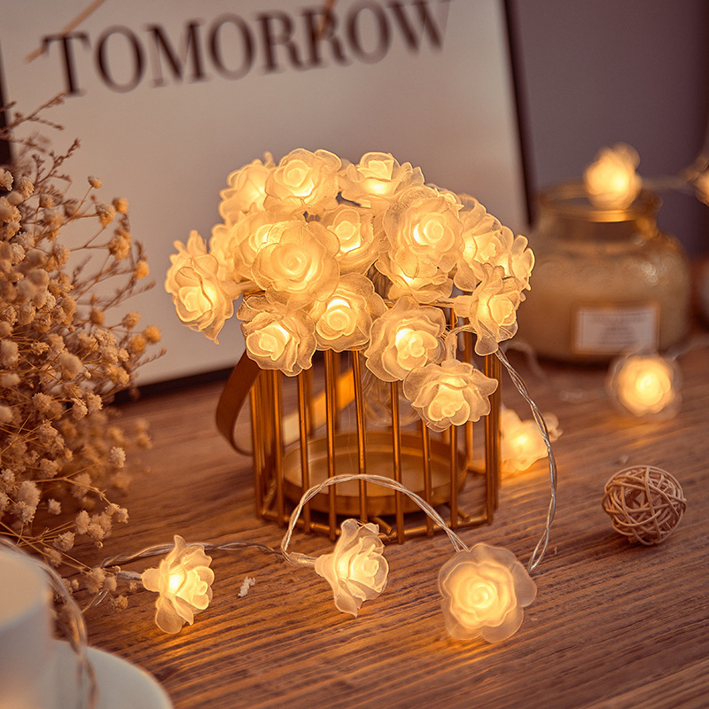 Valentine's Day Decorative Atmosphere Arrangement Outdoor Stall Proposal led Camping Lights String Lights Star Lights with Hanging Ornaments
