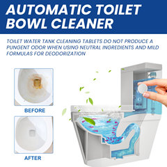 Jue-Fish Toilet Cleaning Effervescent Tablets Bathroom Toilet Bowl Cleaner Deodorizing and Stain Removing Toilet Cleanser with Scent