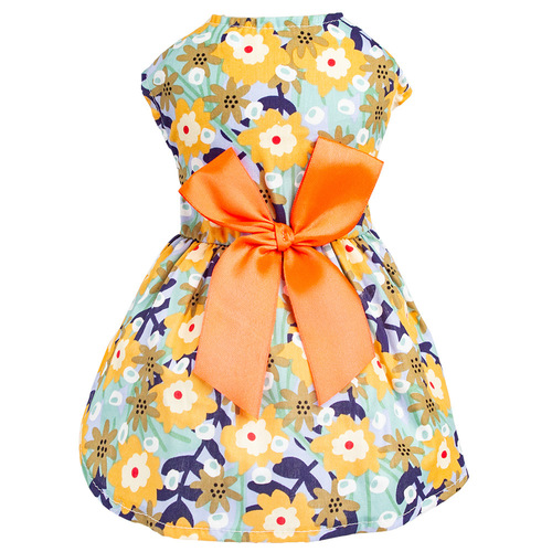  New Dog Clothing European and American Cape Princess Skirt Thin Cotton Woven Pet Clothing Manufacturer Wholesale