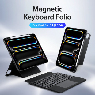 Suitable for iPad10.2 flat panel keyboard protective cover Air6 magnetic separation intelligent wonderful control keyboard factory wholesale
