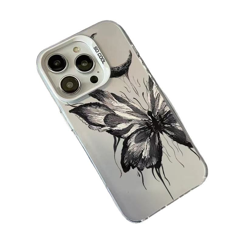 Nueva luna mariposa para iphone16 funda para teléfono móvil Apple 15promax/14 anti-caída 13pro1 2/11x