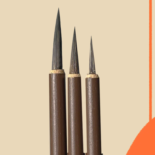 Nail art eyebrow mouse whisker outline brush, fine-line brush, outlining pen for painting, watercolor, acrylic, oil paint, wolf-hair calligraphy