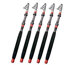 伸缩路亚竿海竿碳素鱼竿收缩路亚竿便携钓鱼竿