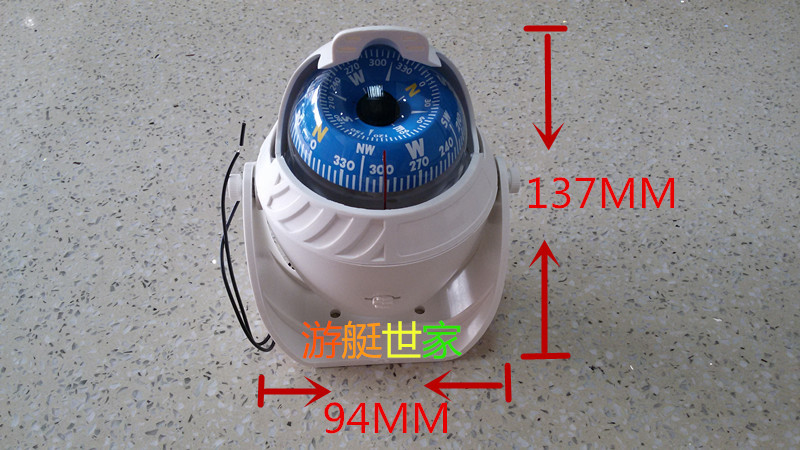 Marine Compass High precision light with Compass large window car compass sailing high precision