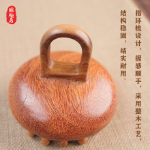 金丝檀木凹圆盘按摩梳钉钉指环梳头部刮头皮经络梳头疗毛囊养发梳