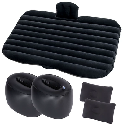 Headrest, Car Seat Protector, Vehicle-mounted inflatable bed - common-split-pier-black