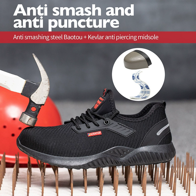 В наличии летние дышащие рабочие ботинки с мягкой подошвой, защитные ботинки со стальным носком, легкие защитные ботинки для строительных работ.