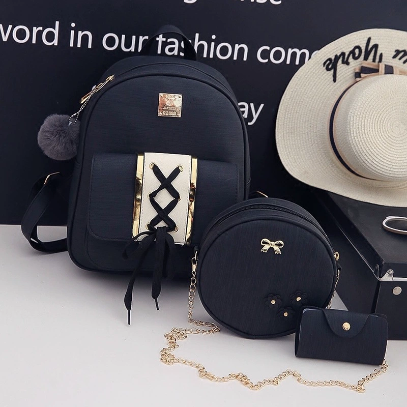 Backpack, shoulder bag, polyurethane travel bag, Korean style, 2023 collection