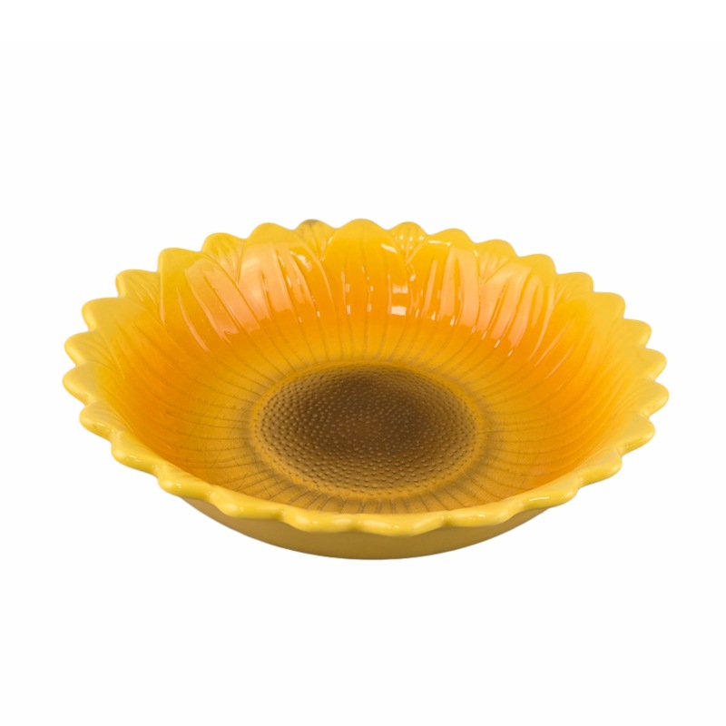 Cerámica creativa girasoles platos de frutas platos de nueces platos de dulces platos de frutas platos de tapas platos cubiertos