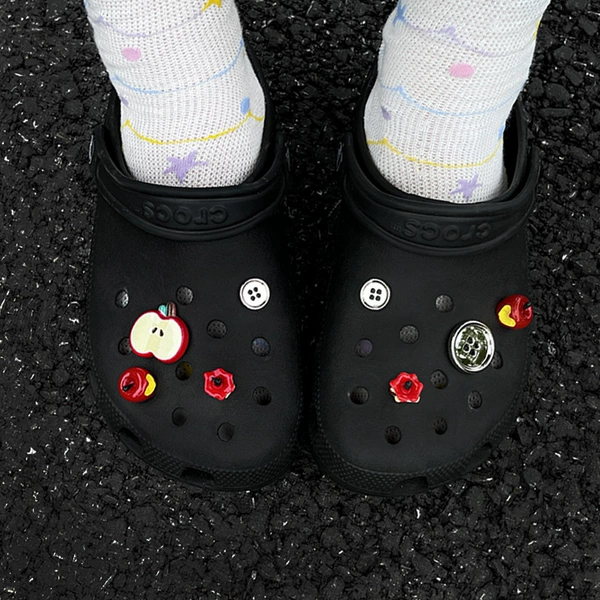 Three-dimensional Apple Metal Button Set (No Shoes)