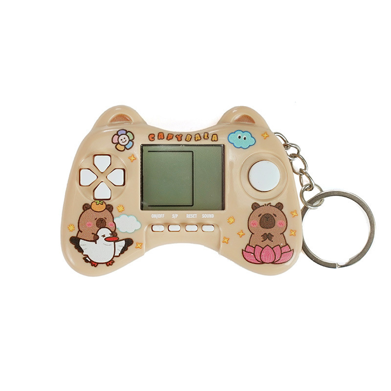 漫画ミニ携帯ゲーム機テトリスカピバラクリエイティブキーホルダーペンダント子供の小さなギフト|undefined