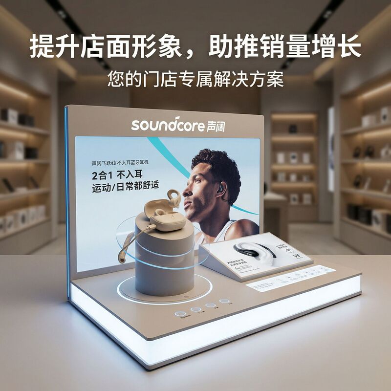 Bluetooth Headset Display Stand, Illuminated Display Stand, Smart Exhibition Stand, Led Acrylic Exhibition Stand, Bluetooth Connection Interaction