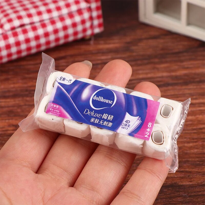 1:12 Dollhouse mini modelo escena ob11 accesorios miniatura rollo de papel nuevo