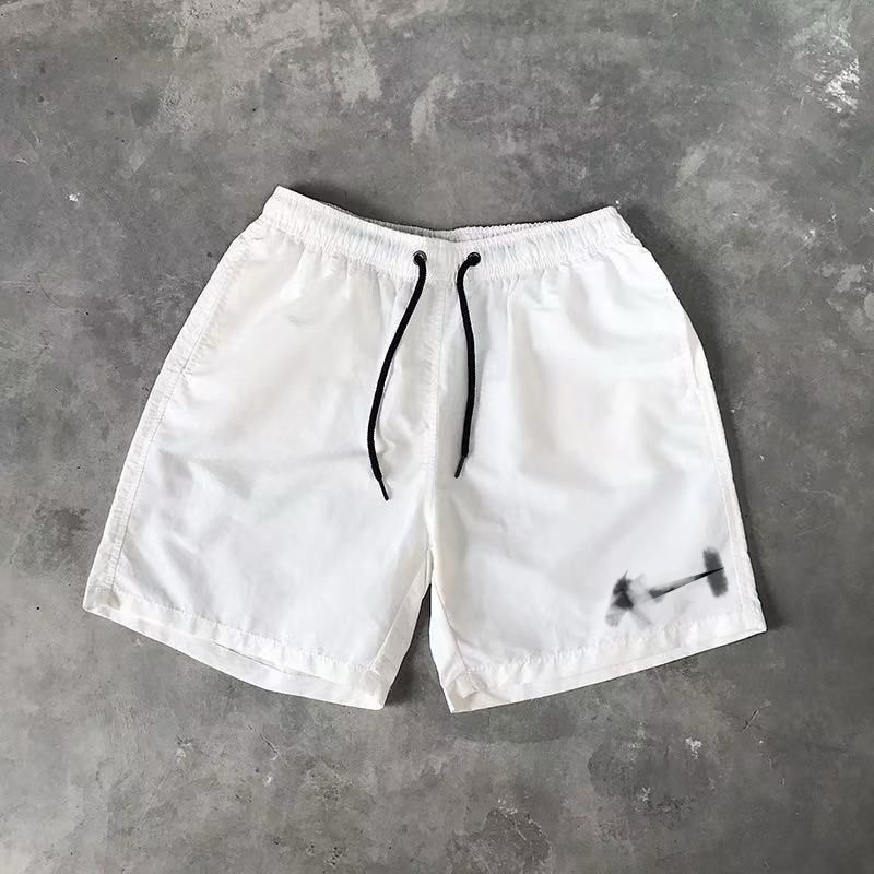 2025 Beach Pants Men's Summer Quick-Drying Breathable Seaside Pure Color Comfortable Sports Casual Loose Swimming Trunks Fitness Shorts
