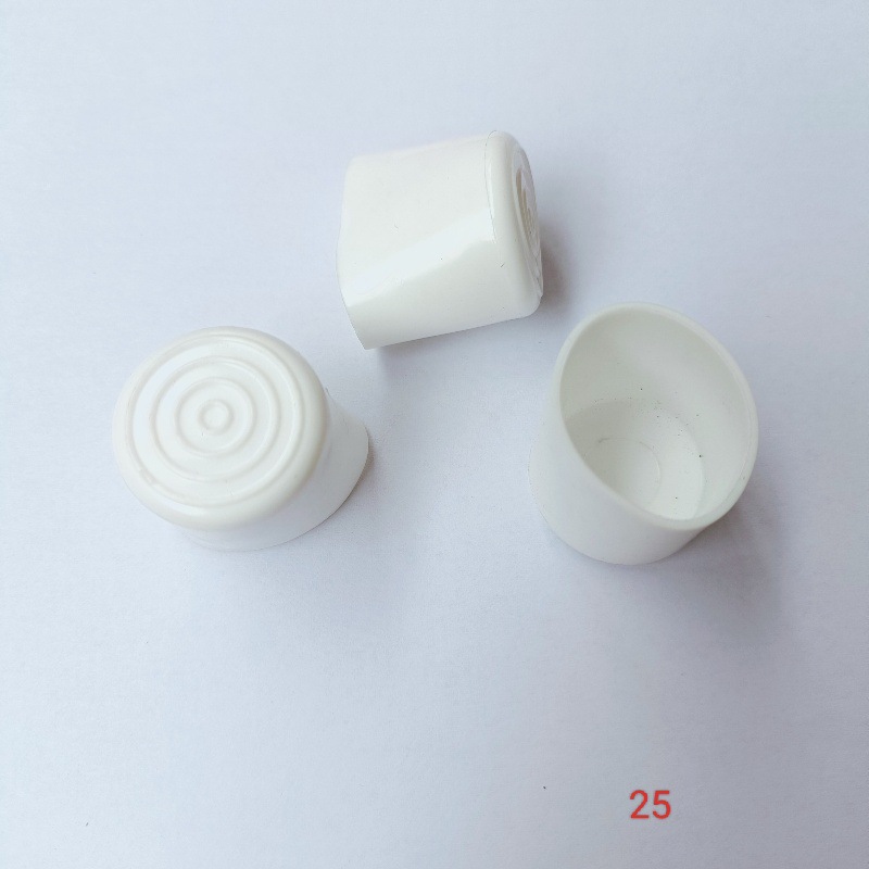 热卖25mm圆管外套PVC防滑脚套塞直径25mm塑料圆脚软护套圆形脚垫