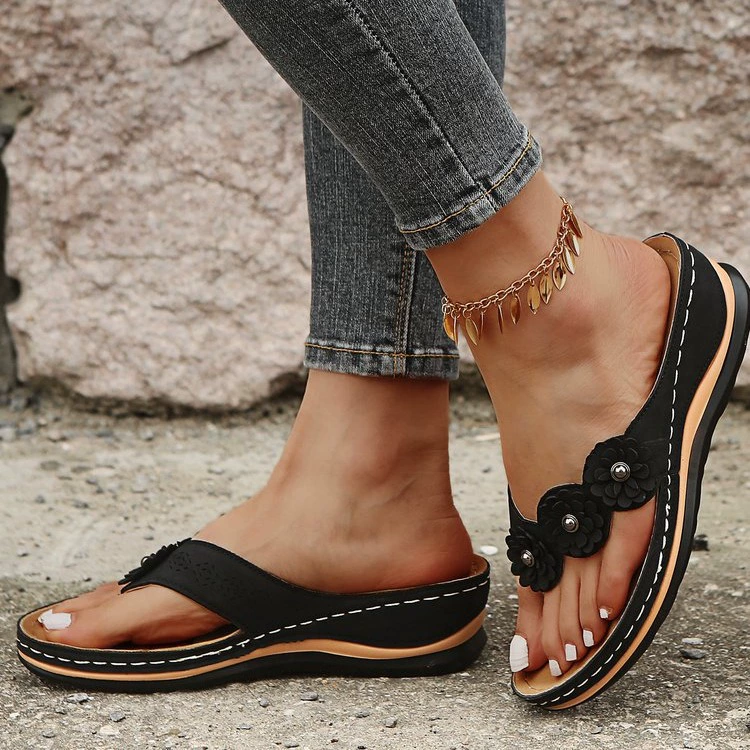 Summer slippers platform, beach flip flops for leisure