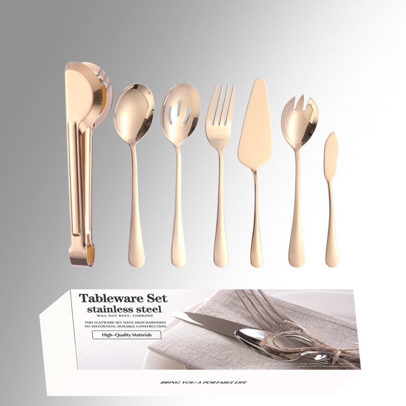 1010 Acero inoxidable vajilla piezas públicas traje/11 Hotel suministros buffet tenedor cuchara colador clip de comida