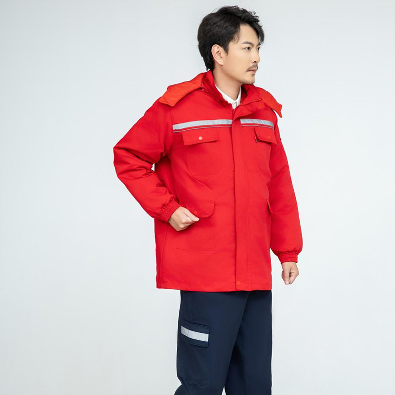 防静电棉服劳保服天然气加油站防寒保暖耐磨耐脏可拆卸工作服棉服|undefined