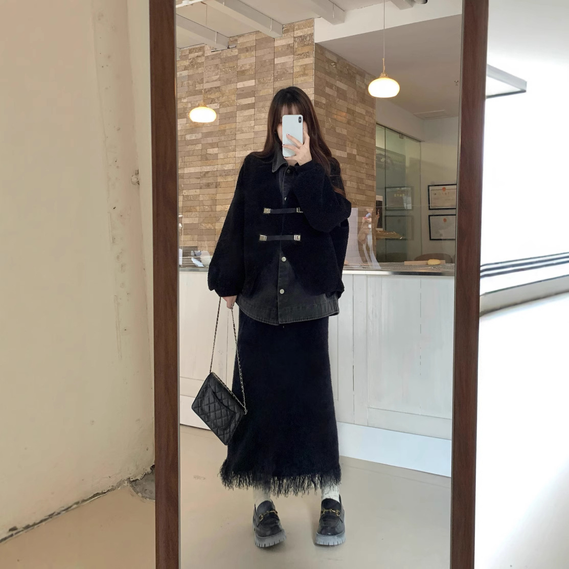  冬  M-4XL 大きいサイズ ベスト+シャツ、スカート