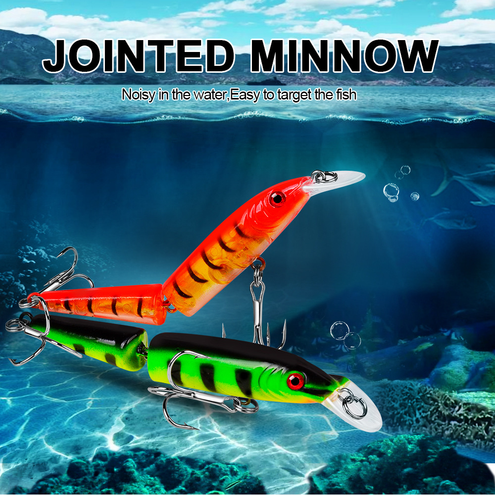 Jointed 2 stages minnow hard swim baits