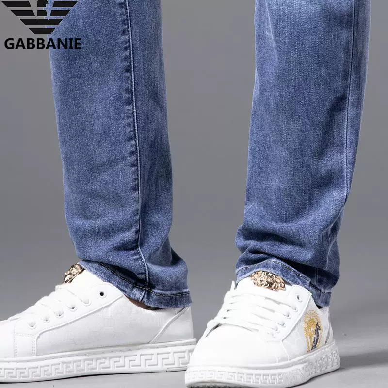 Spring thin quality jeans, trousers, slim fit, Korean style