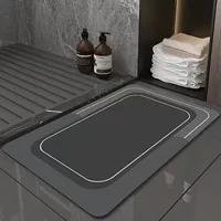Мягкий коврик из диатомовой грязи для ванной комнаты, туалета, двери, входа, коврик для ног, душевой комнаты, ванной комнаты, нескользящий напольный коврик, впитывает воду и быстро сохнет