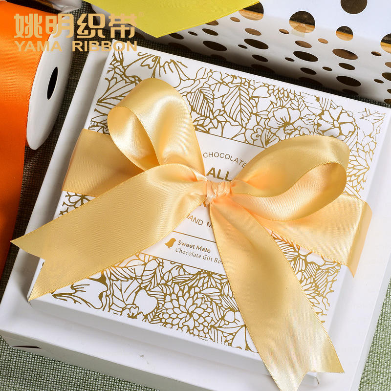 Cinta de satén de doble cara de 4 cm para decoración de globos de boda y festivales, accesorios de embalaje coloridos DIY, accesorios para el cabello, embalaje de regalo.