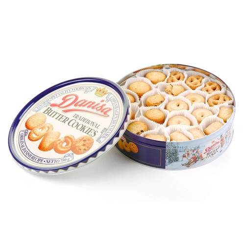 Indonesian Imported Danisa Crown Danish Biscuit Cookies 750g Gift Box for New Year Corporate Group Purchase Welfare