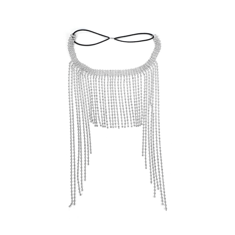 Parure de bijoux de mariée bohème strass style ethnique_voghion.com