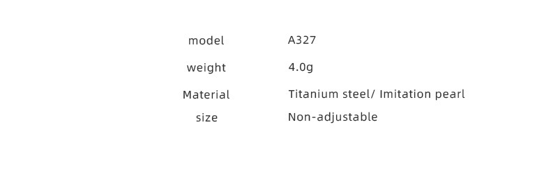 retro style niche design  pearl ring female titanium steel plated  Gold opening single ring_voghion.com