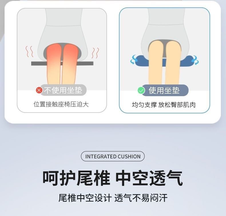 Factory direct sales of car lumbar support cushions, customizable breathable memory foam car lumbar support, driving waist protector, car seat cushion