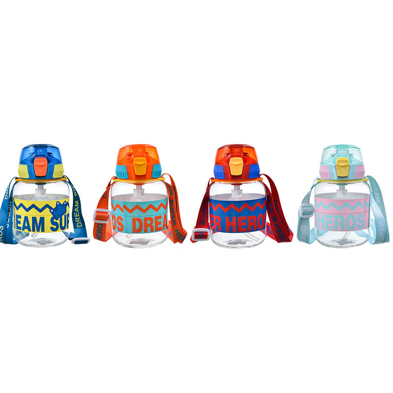 Taza de paja de gran capacidad para niñas de alto valor facial de taza de agua de plástico de verano al aire libre para estudiantes hervidor portátil para hombres