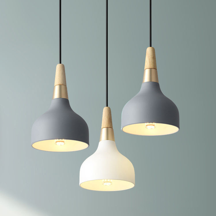 Nordic Chandelier Restaurant New Creative Single Head Lamp Modern Simple Macaron Art Internet Celebrity Bar Bedside Chandelier