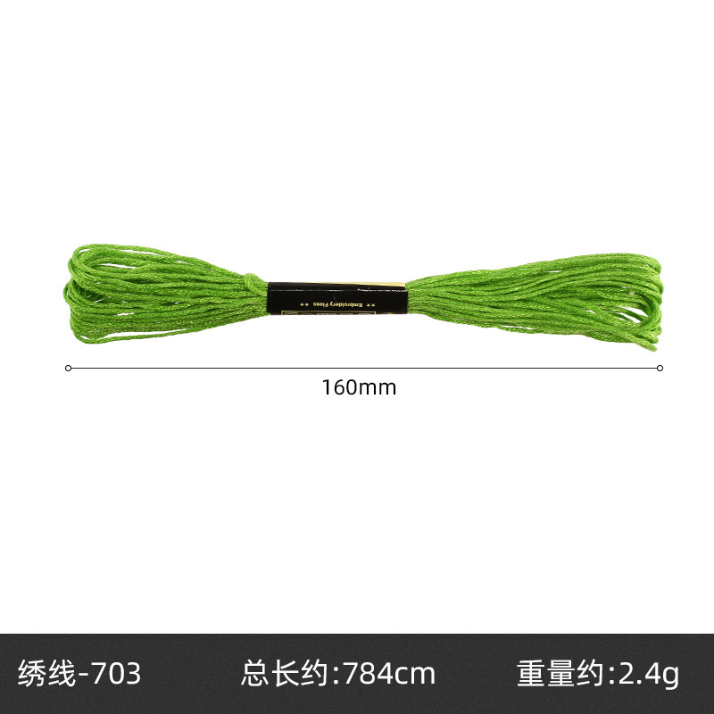 Hilo de punto de cruz de 42 colores, hilo de bordado de poliéster y algodón, bordado puntual, bordado de punto, bordado de punto de cruz