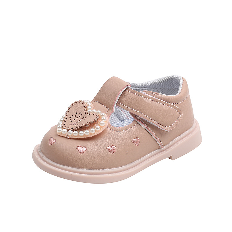 Scarpe da principessa in pelle per bambini piccoli, primavera e autunno, da 0 a 2 anni_voghion.com
