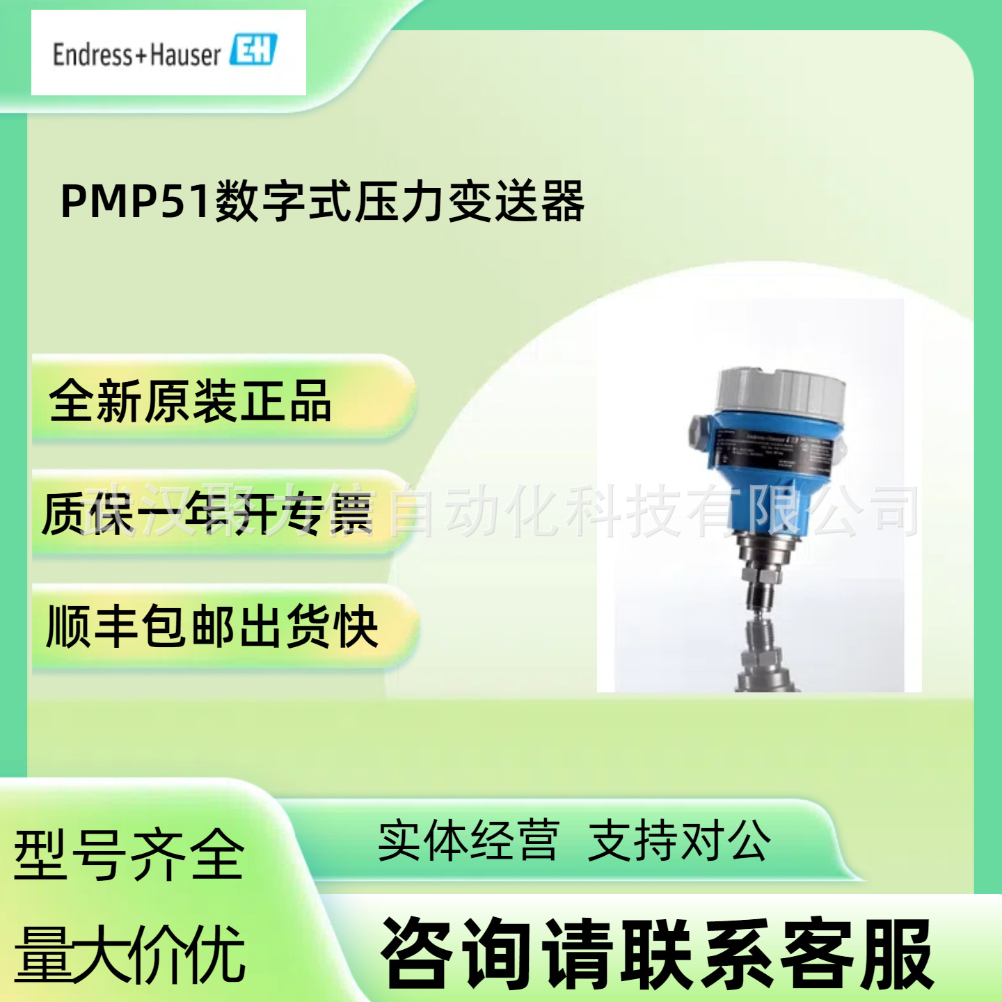 【现货】E+H恩德斯豪斯  压力变送器  PMP55-AA21RA1PGCTJJA1A