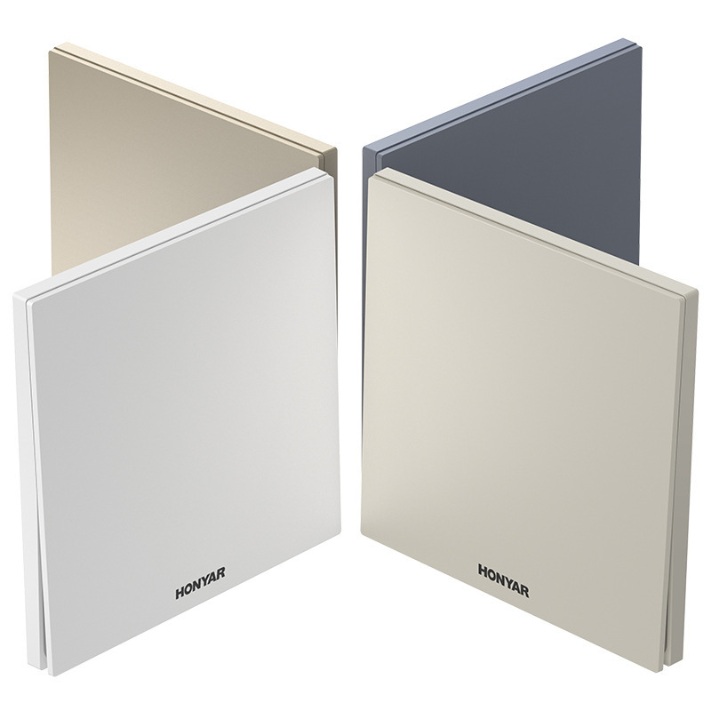 Honyar Hongyan S1-86 Ultra-Thin Series (Milk Coffee Color) New National Standard Multi-Open Multi-Control Socket Switch