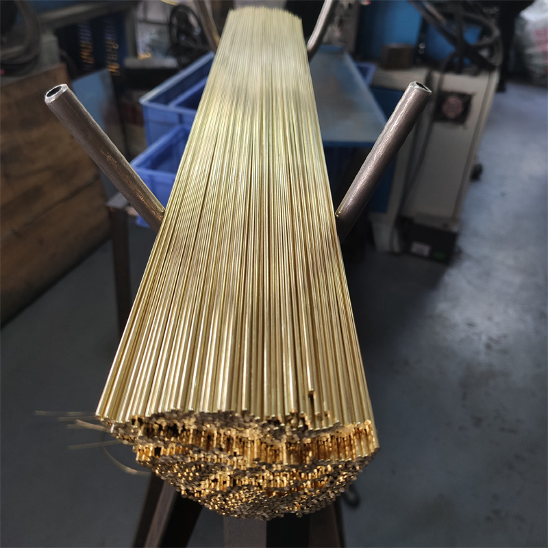 H65钥匙扣黄铜线调直小铜棒 首饰饰品黄铜丝H62扁铜线2*2黄铜方条