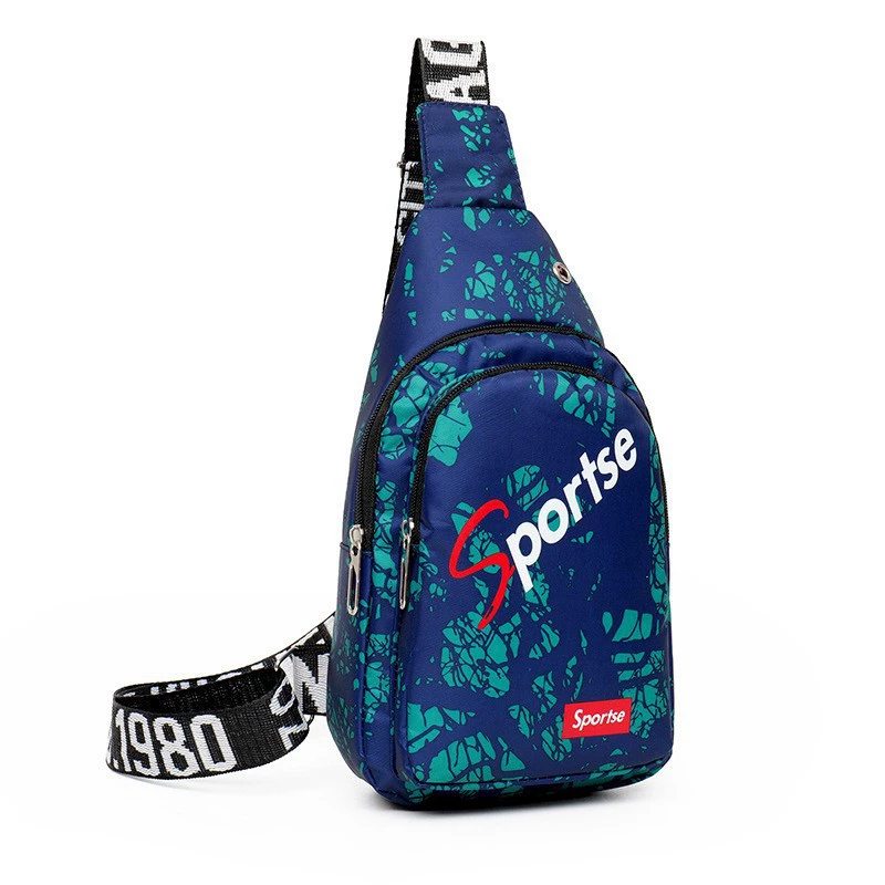 Корейская версия мужская грудная сумка с цветным грудным плечом мужская повседневная сумка для талии повседневная пара рюкзак на одно плечо