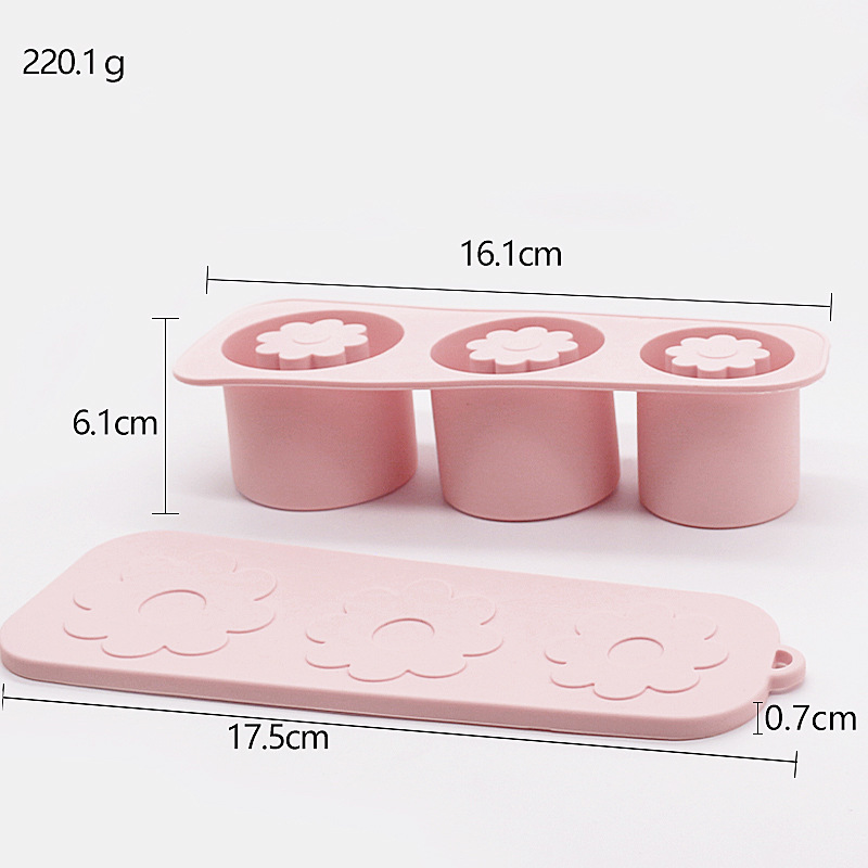 Ventas transfronterizas calientes Stanley Hielo Flor encantadora fácil de desmoldear molde de hielo de grado alimenticio Hielo de silicona Hielo
