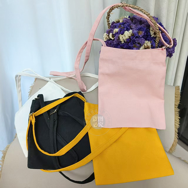 Creative Canvas Bag, Hand-Held Cross-Body Umbrella Bag, Mobile Phone Bag, Water Bottle Cover, Water Bottle Bag, Data Wallet, Women's Bag