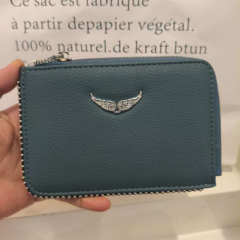 ZV bolsos de mujer de diamantes en caliente transfronterizos bolsos de cadena metálica bolsos tarjetas de cartera bolsos de mano largos bolsos de cambio monedero integrado