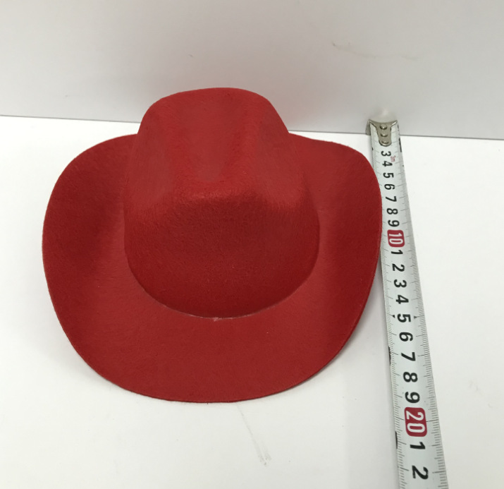 Suministro sombrero de vaquero especial pequeño sombrero juguete pequeño sombrero accesorios para el cabello sombrero Tarjeta de pelo sombrero Mini sombrero