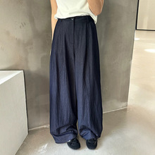 【2/22春季新品】韩系高腰休闲阔腿裤女AKZ250003