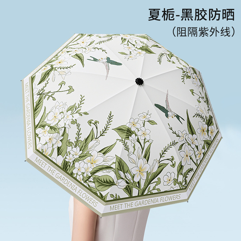 雨伞24骨自动大号森系女学生折叠伞双人防晒晴雨两用太阳伞批发伞|undefined