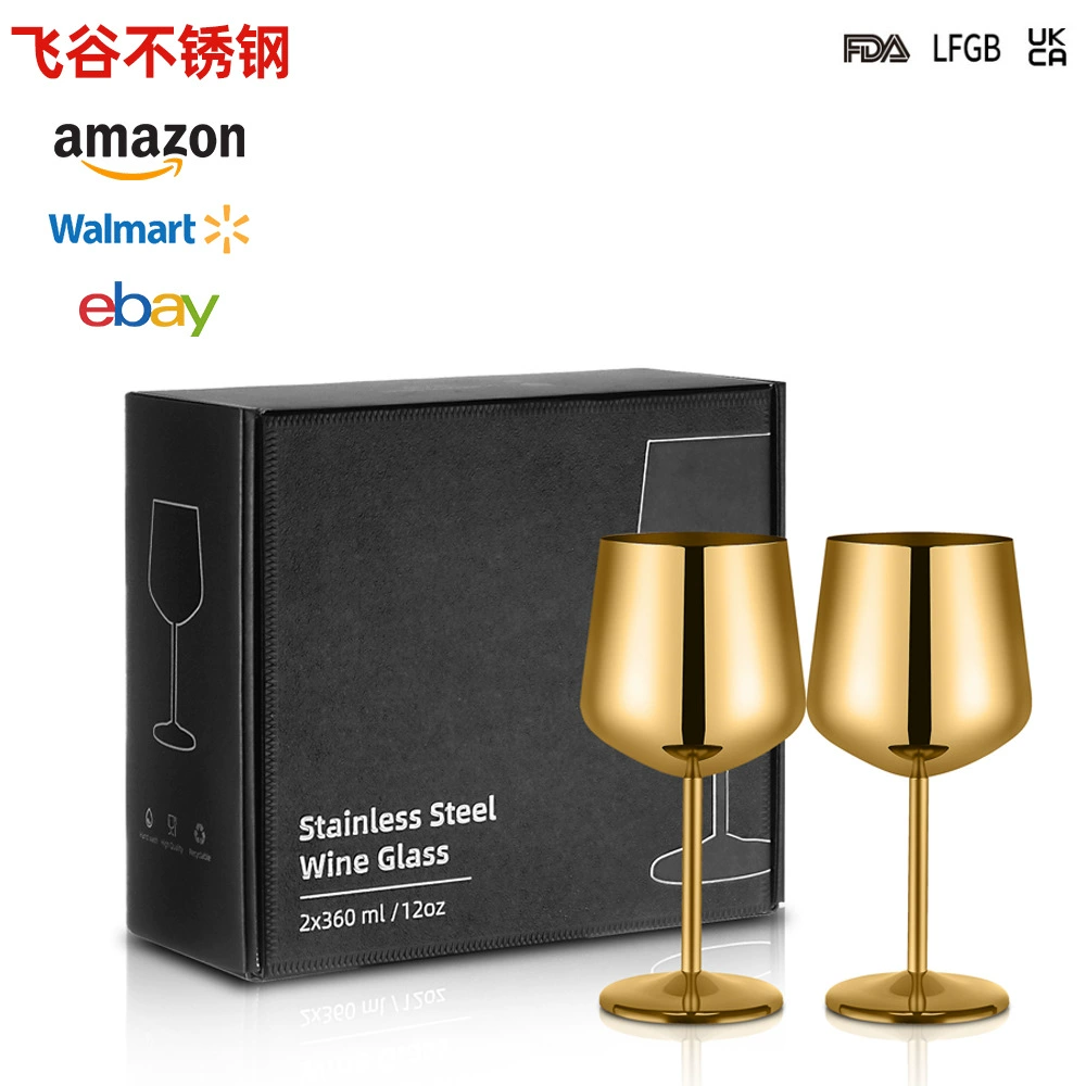 2025 новый бокал для бокалов для красного вина 304 бокалы для коктейлей из нержавеющей стали два стакана для ресторана бокалы для шампанского