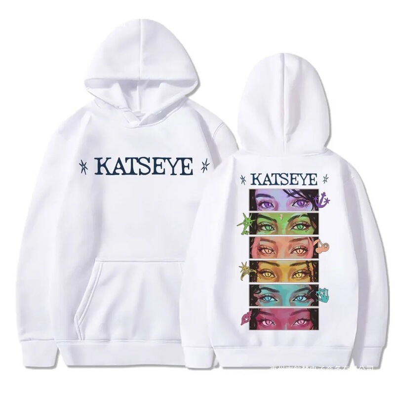 Kpop Katseye eye graphic sweatshirt, fashionable pop music, unisex, Korean aesthetic sweatshirt