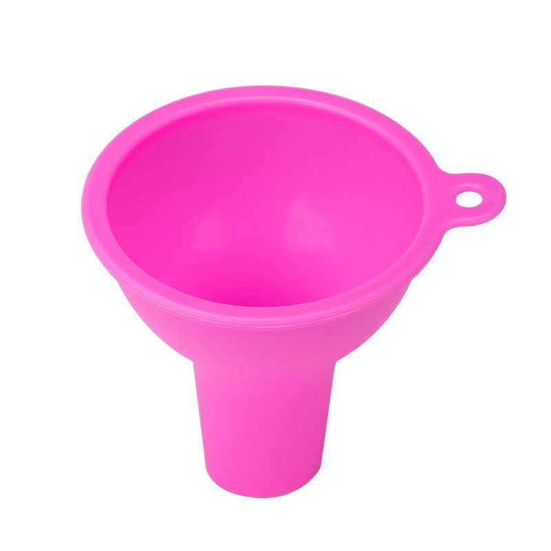 Household large-mouth silicone funnel for dispensing baby food, oil, wine, infant formula, rice, and beans; wide-mouth kitchen funnel