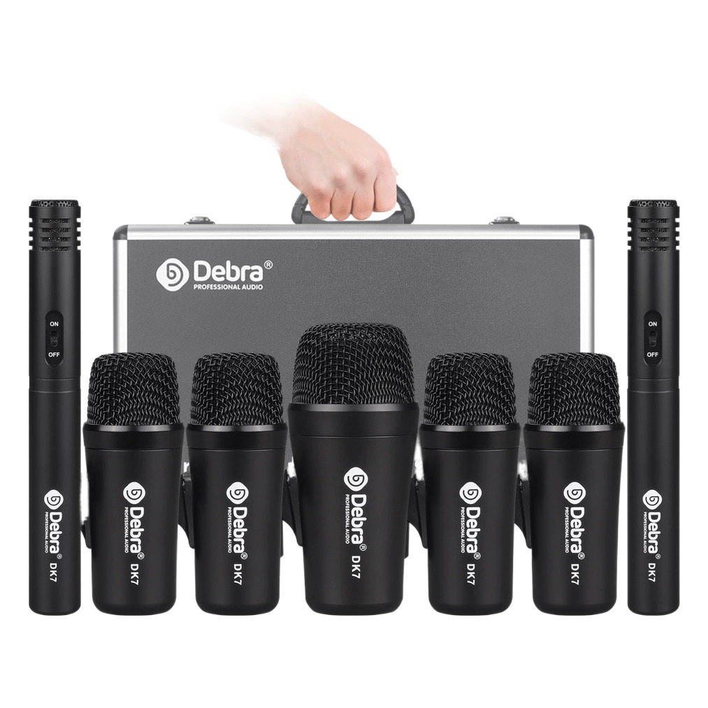 Профессиональный набор микрофонов для барабанов для трансграничных выступлений, микрофон для малого барабана, микрофон для бас-барабана, комплект микрофонов для барабанной установки